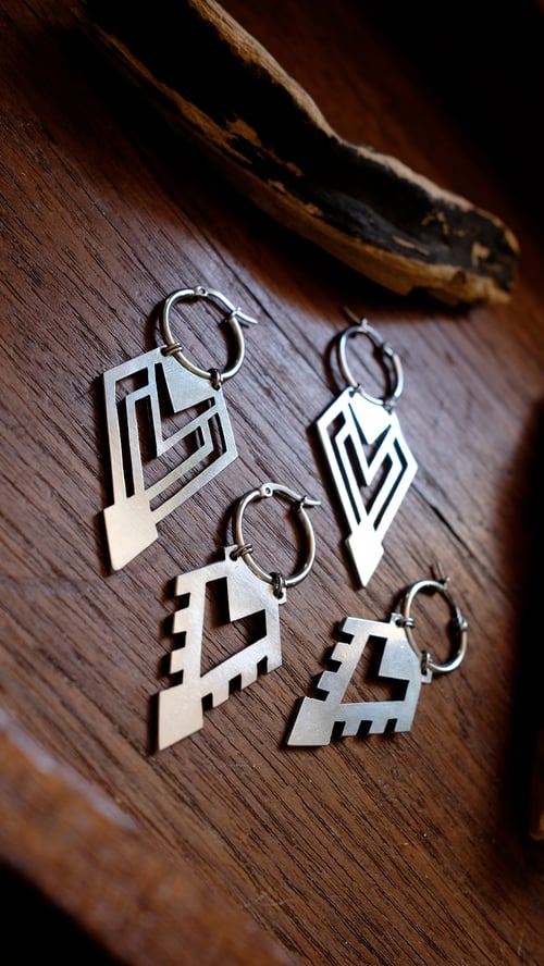 Image of triangle earrings