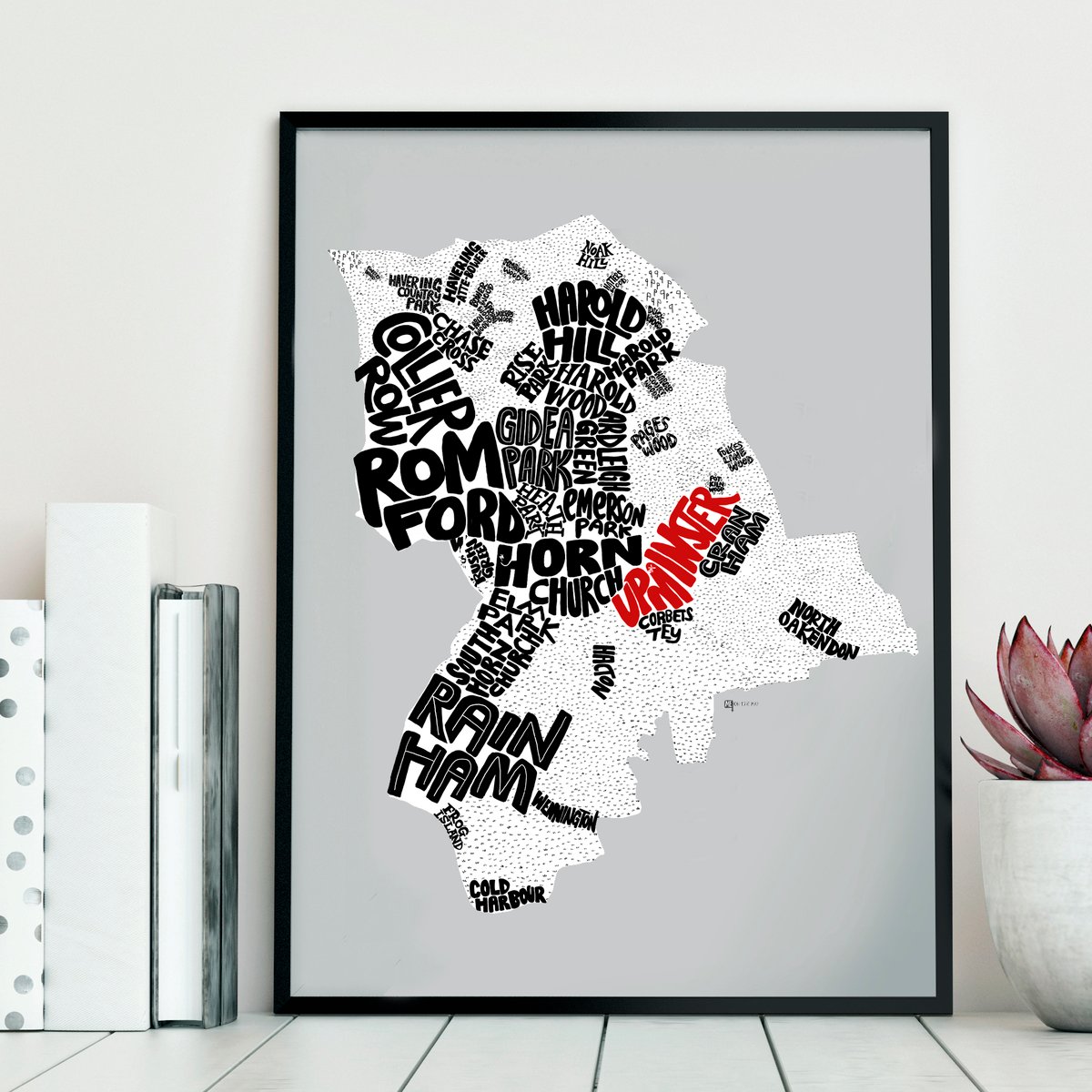 London Borough of Havering Districts Type Map Me On The Map