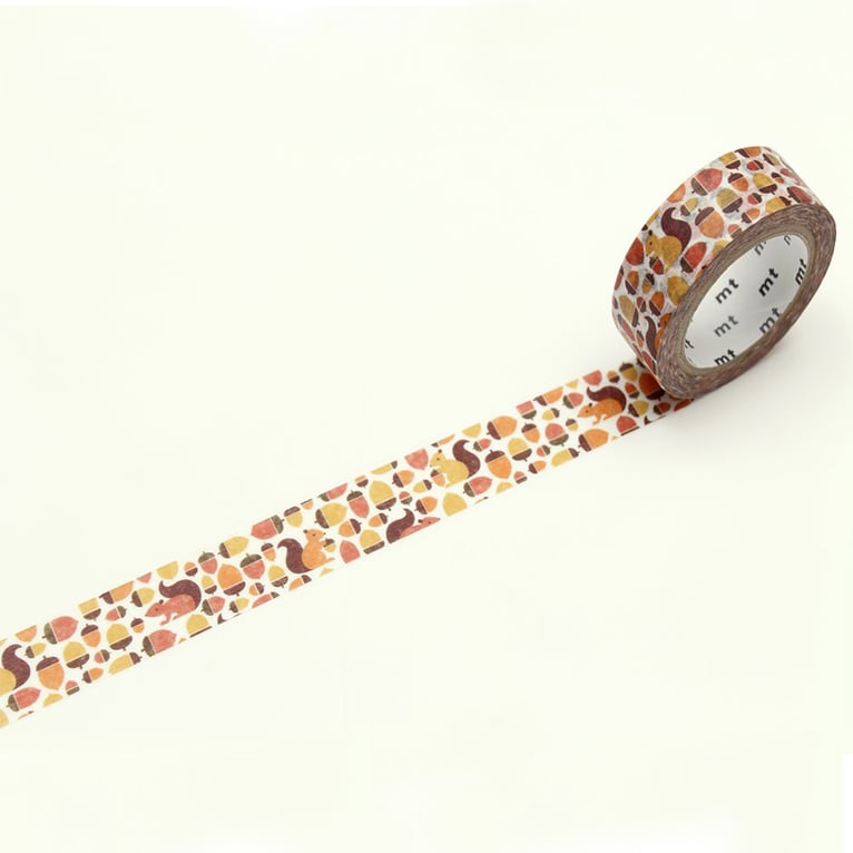 Image of MT Washi Tape - Squirrel & Acorn