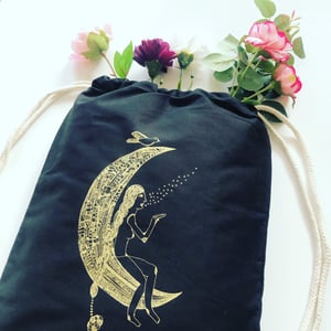 Image of Gym bag *Woman Moon*- Coton Organique