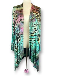 Image 1 of Reverse Dye Lightweight Cardigan Sweater (Medium)