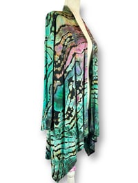 Image 2 of Reverse Dye Lightweight Cardigan Sweater (Medium)