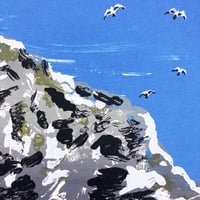 Image 4 of The birds soared up to keep the early moon company