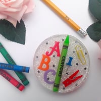 Image 2 of Personalised resin teacher coaster, teacher gift, thank you teacher gift