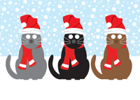 Image 1 of Holiday Cats and Dogs