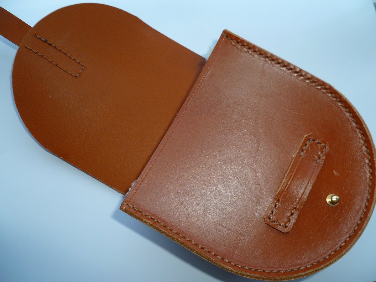 Image of Leather 4.5 inch centrepin reel case