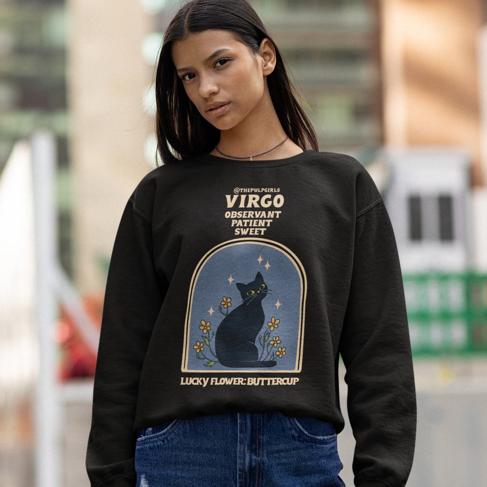 Image of DARK CAT ASTROLOGY CREWNECK