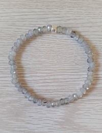 Image 1 of Labradorite Faceted Stone Bracelet