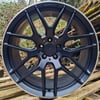20" S63S STYLE STAGGERED ALLOY WHEELS FITS 5X112 BLACK ML