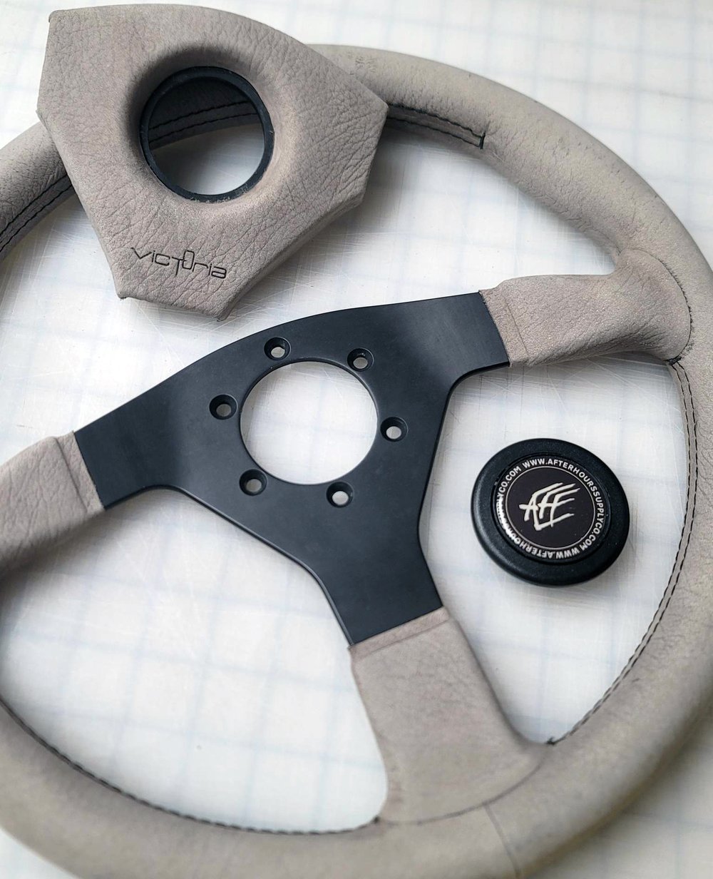 VICTORIA - 360MM Grey Suede Wheel