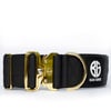 CRIME COLLAR 5cm BLACK/GOLD No handle
