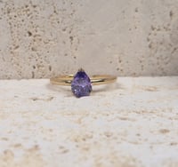 Image 4 of simple purple ring 紫锆石戒指