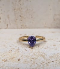 Image 5 of simple purple ring 紫锆石戒指