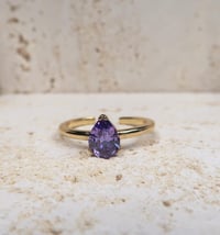 Image 3 of simple purple ring 紫锆石戒指