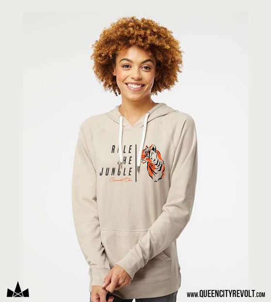 Image of Rule the Jungle Lightweight Terry Hoodie, Sand