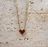 Image 4 of red heart necklace红桃心项链