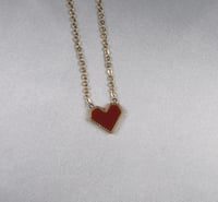 Image 5 of red heart necklace红桃心项链