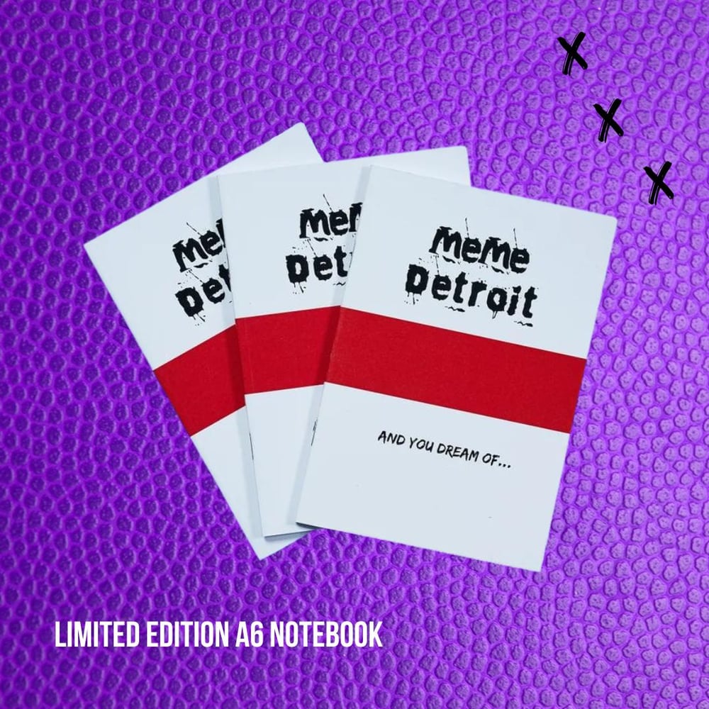 Image of MeMe Detroit logo notebook (Online Exclusive)