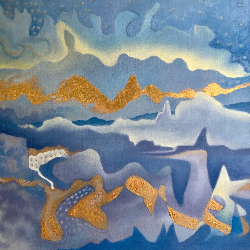 Image of Abstract Oil Painting ON MY WAY TO DREAMLAND