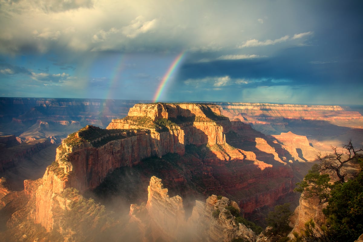 Grand Canyon Double Rainbow | RJ Hooper Photography