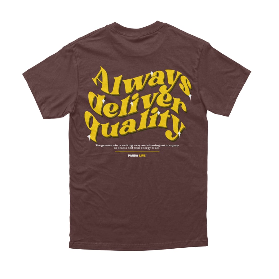 Image of Deliver Quality Tee Brown