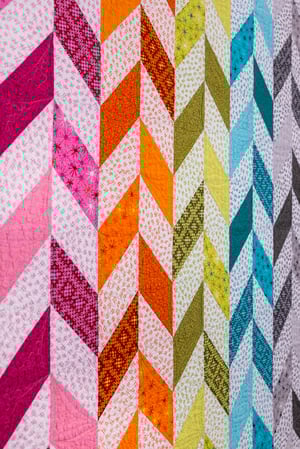 Herringbone Quilt Kit Lap/Throw Size - Stitchy Fabric & Pattern