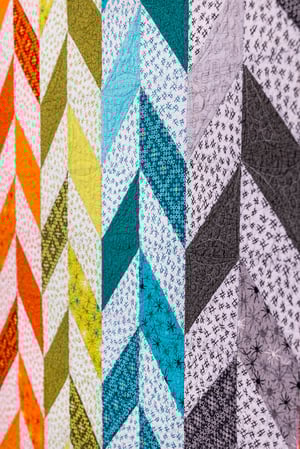Herringbone Quilt Kit Lap/Throw Size - Stitchy Fabric & Pattern