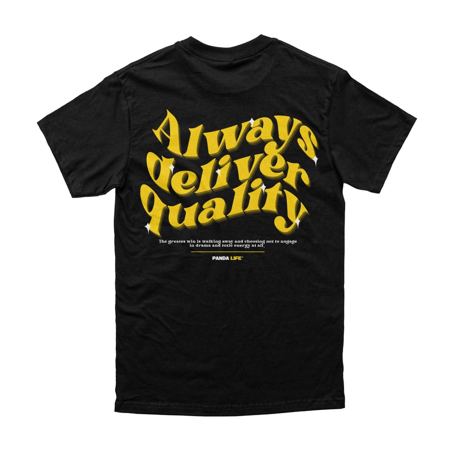 Image of Deliver Quality Tee Black