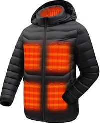 19pcs NWE Winter Warm USB Heating Jackets Smart Thermostat Pure Color Hooded Heated Clothing Wat