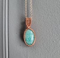 Image 2 of Copper Amazonite Pendant