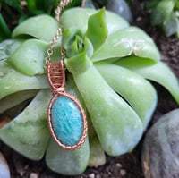 Image 1 of Copper Amazonite Pendant