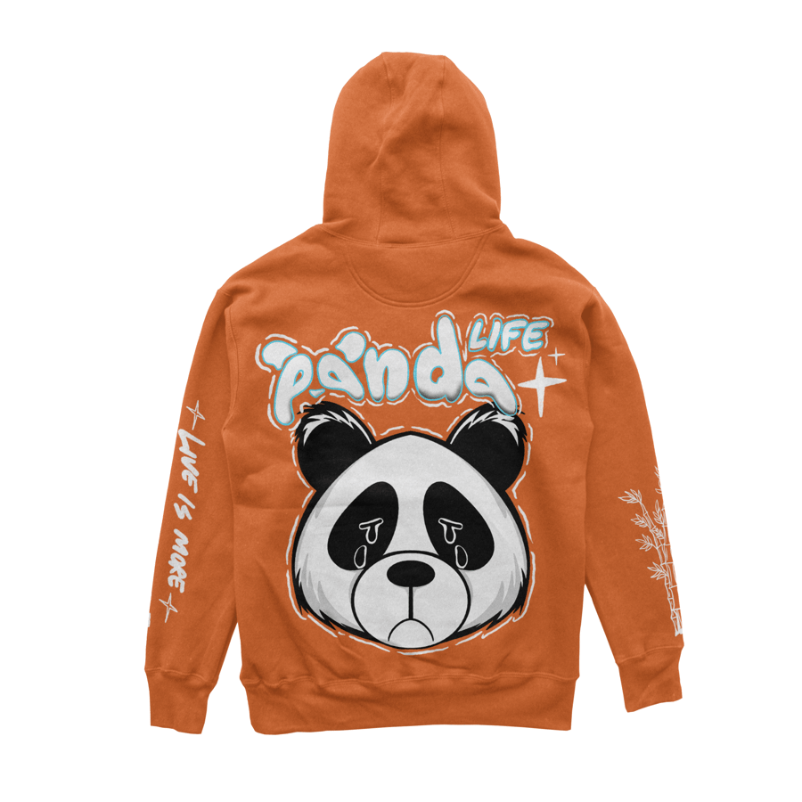 Image of Life of Panda Hoodie Orange