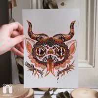 Image 3 of Krampus Lino Print - A5