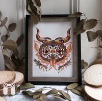 Image 2 of Krampus Lino Print - A5