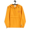 Embroidered Diabolical classic logo Champion Packable Jacket (Flamingo pink logo) 