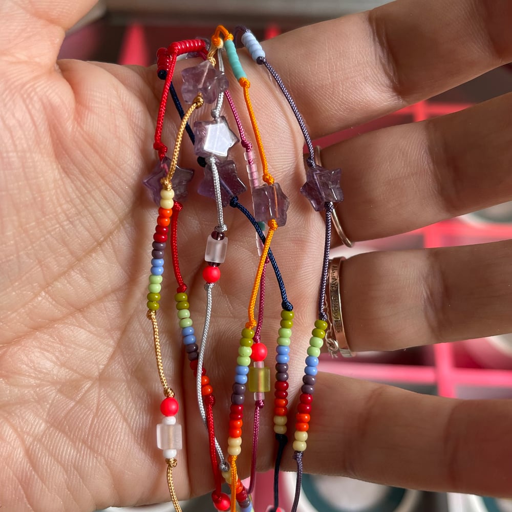 Image of Star and rainbow anklet