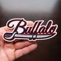 Image 1 of Buffalo Goat Sword Sticker