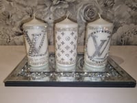 Image 2 of SILVER LV CANDLE SET 