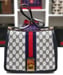 Image of  Vtg. Gucci Blue Monogram Shoulder Bag