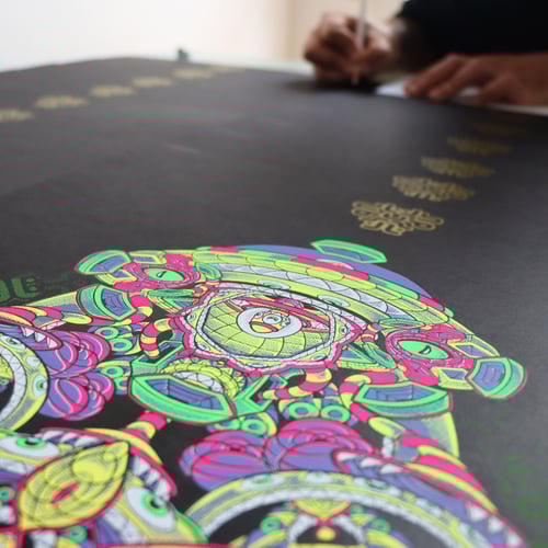 Image of _"Quīmerā"_ LE33 UV ScreenPrint