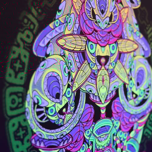 Image of _"Quīmerā"_ LE33 UV ScreenPrint