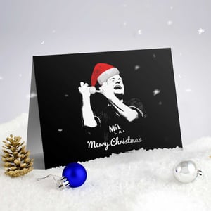 Image of Christmas Cards - Santa Gazza playing his Christmas tunes
