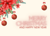Red White Christmas And New Year Card