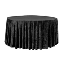 Black Velvet  round Table cloth 