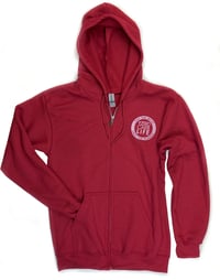 Image 1 of TEAM MEAT - Full-zip Hooded Jacket - Cardinal Red