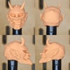 Horned oni head