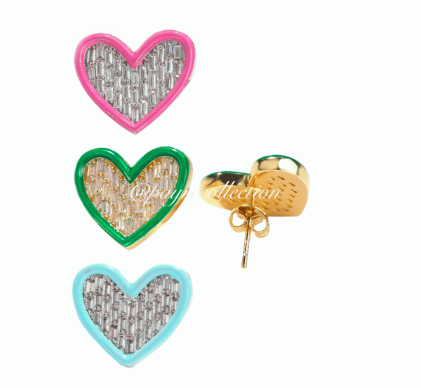 Image of COLOR MY HEART EARRINGS 