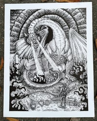 Image 2 of Smaug’s Lair - Print