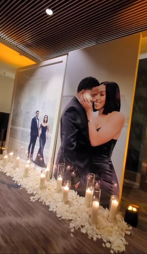 Image of 8 ft tall  x 4 ft wide  standing picture Square 