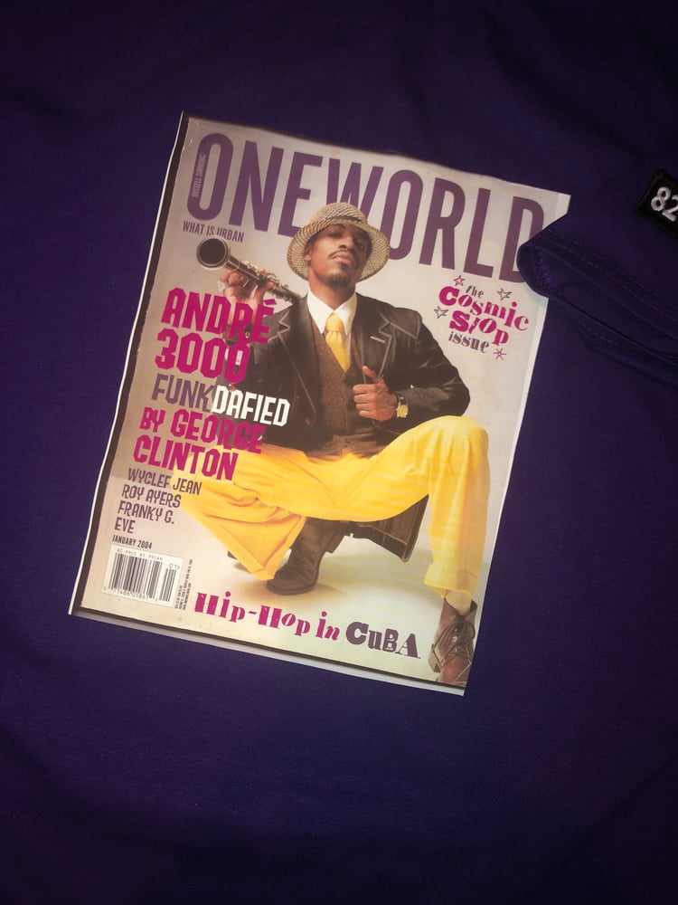 Image of Andre 3000 - One World Magazine Cover T- Shirt 